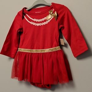 Red Christmas Outfit. 0-3 months. NWT